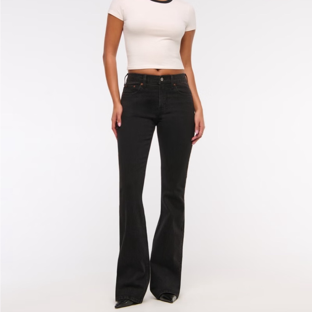 Abercrombie mid-rise boot cut (curve love)